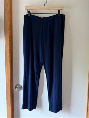 Susan Graver Navy Blue Pull-On Pants